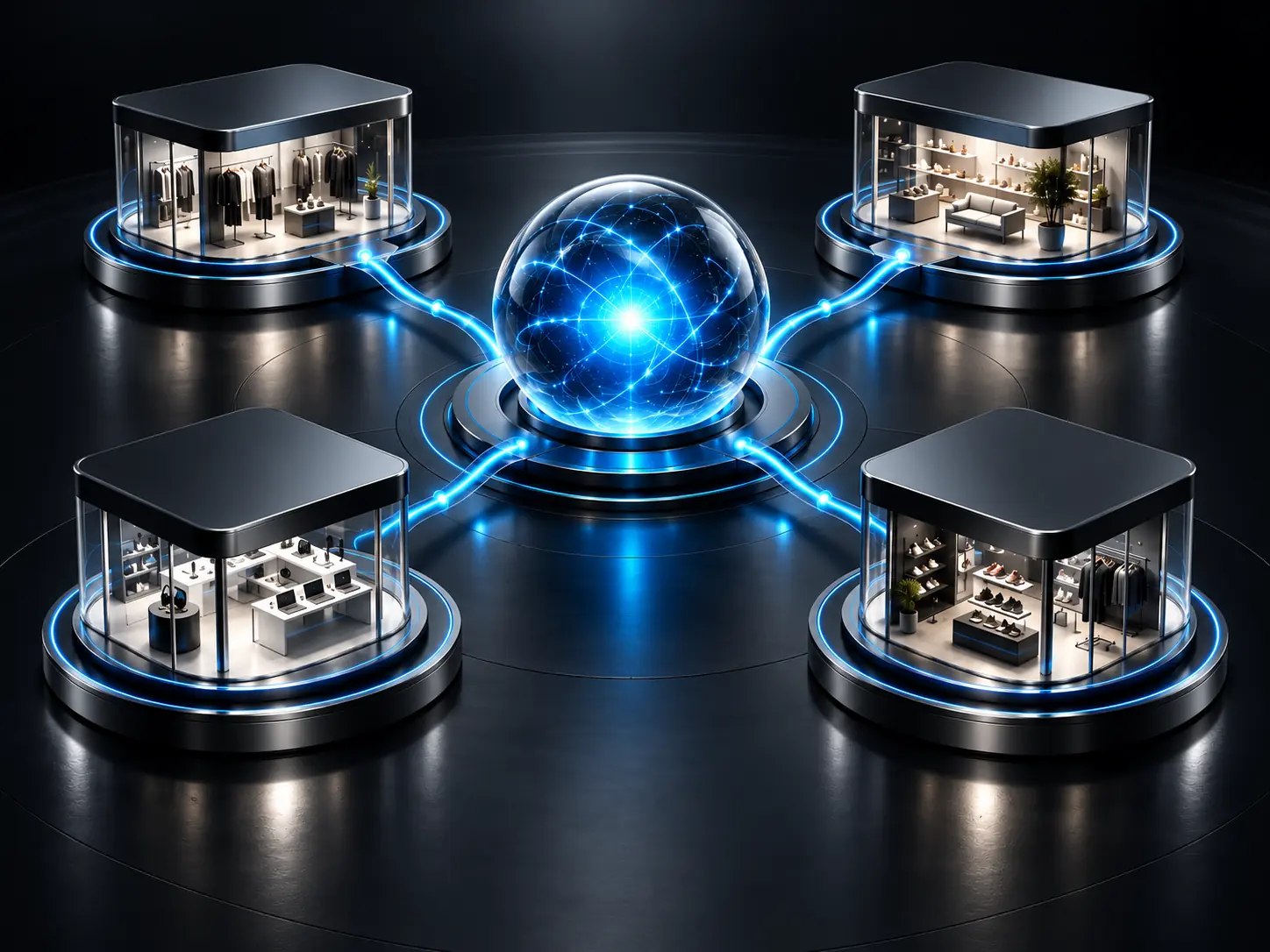 Connected business systems supporting an automated workflow